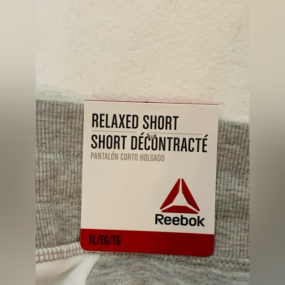 Reebok Women Size XL Grey Heather Colorblock Shorts Relax Drawstring Running - Picture 8 of 12